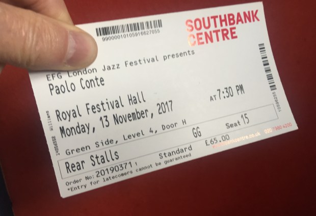 Paolo Conte ticket
